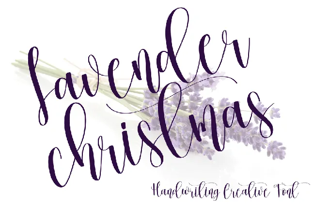 Lavender Christmas font