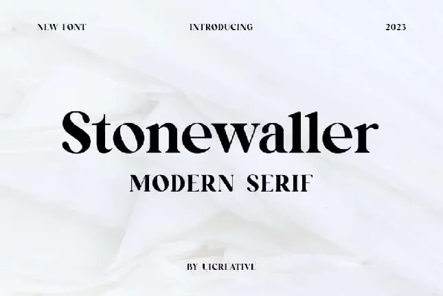 Stonewaller font