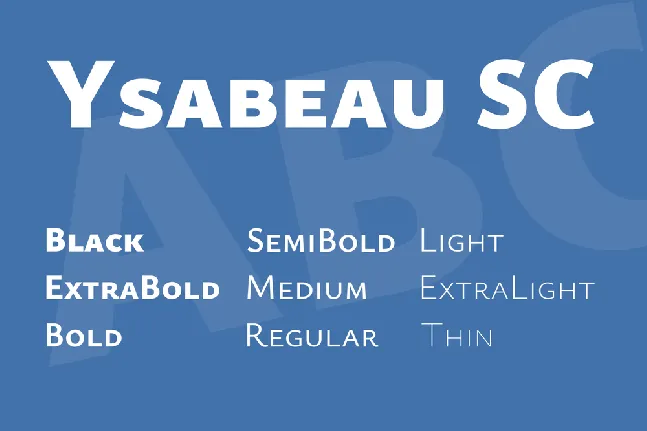 Ysabeau SC font