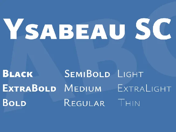 Ysabeau SC font