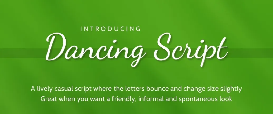 Dancing Script font