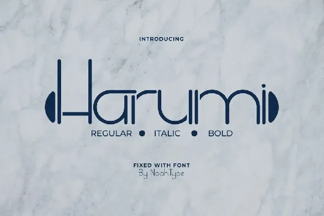 Harumi font