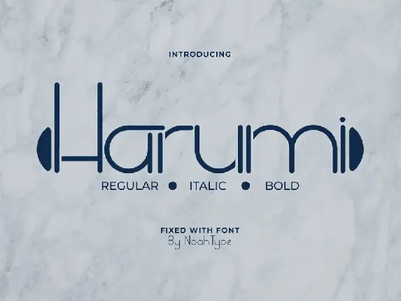 Harumi font