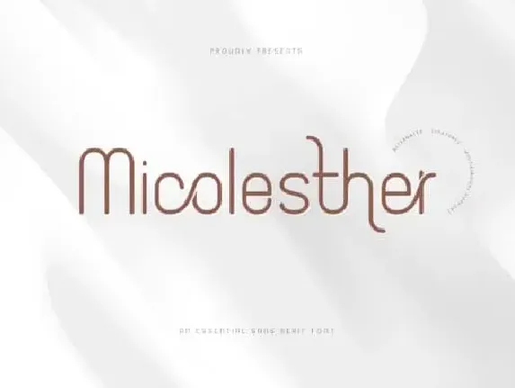 Micolesther Sans Serif font