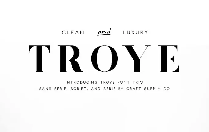 Troye font