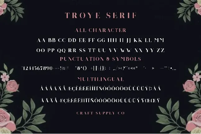 Troye font