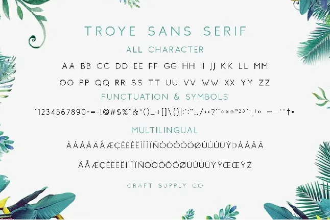 Troye font