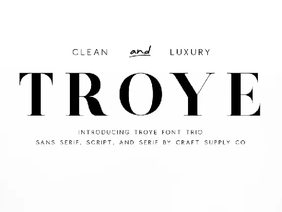 Troye font