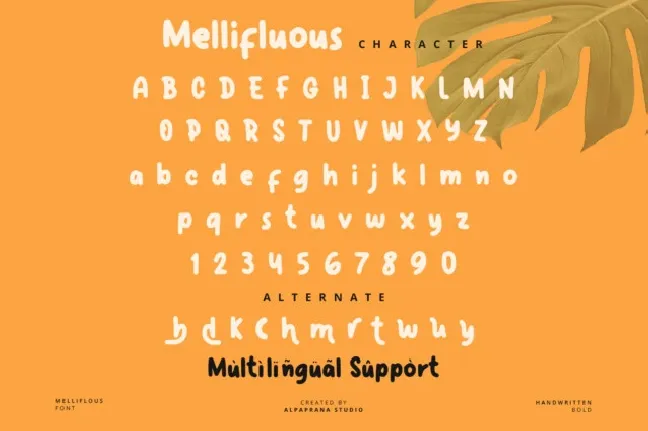 Mellifluous font