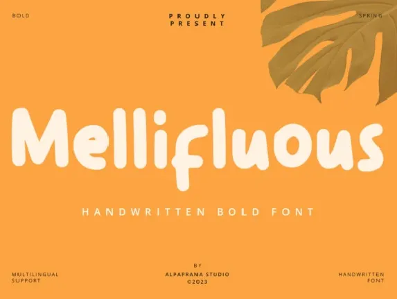 Mellifluous font