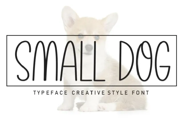 Small Dog Display font