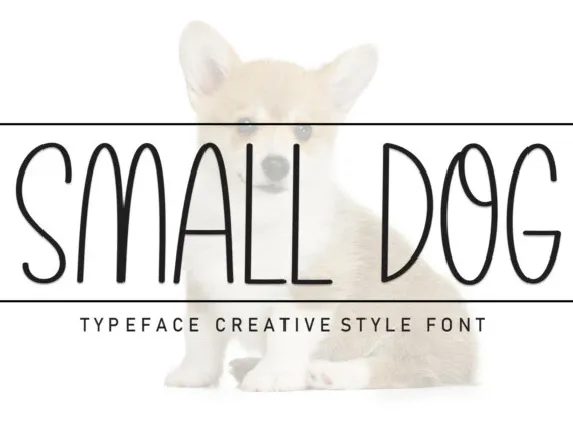 Small Dog Display font