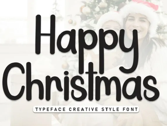 Happy Christmas Display font