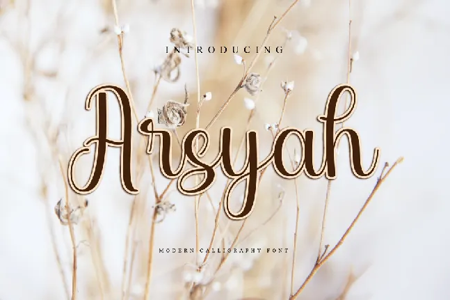 Arsyah font