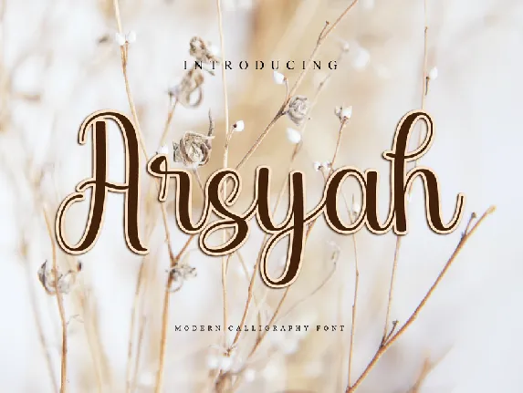 Arsyah font