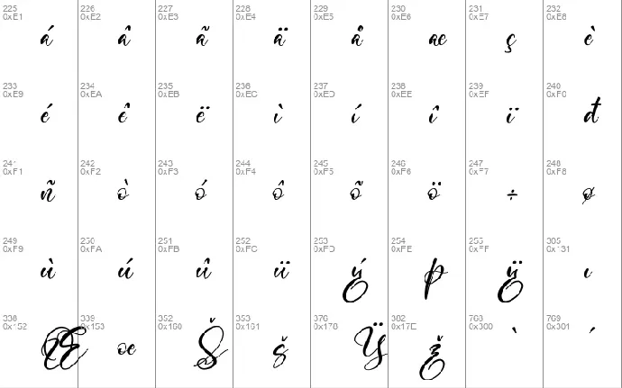 Marliana Alisha font