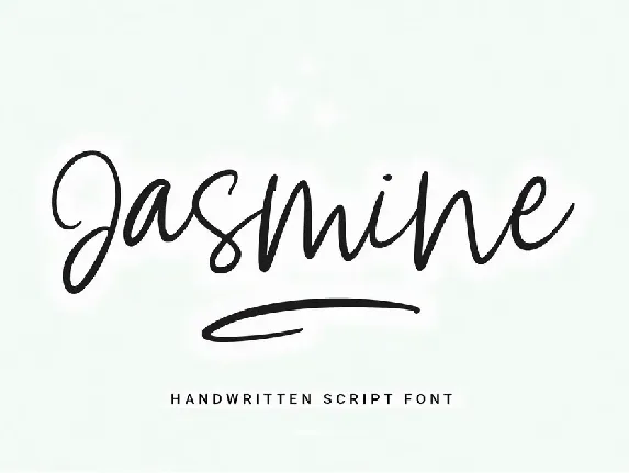 Jasmine Handwritten Script font