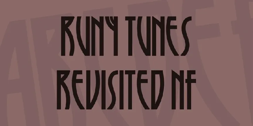 Runy Tunes Revisited NF font