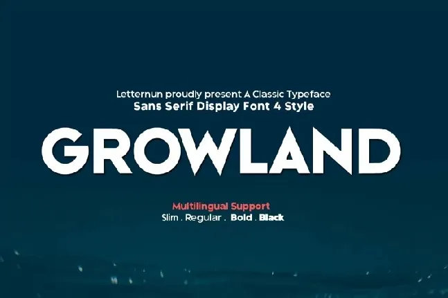 Growland Typeface font