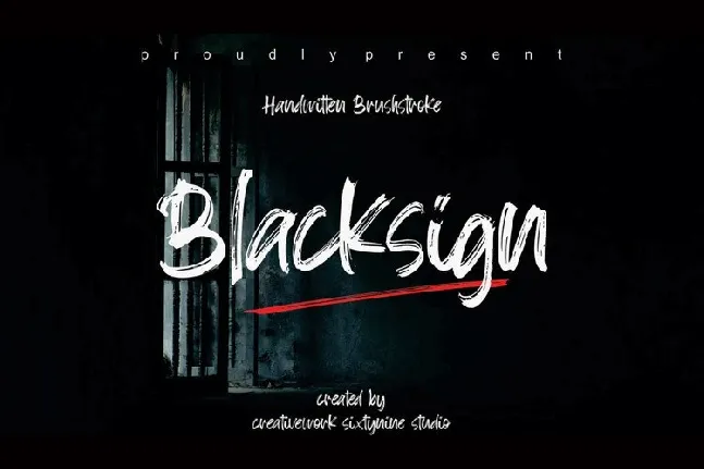 Blacksign font