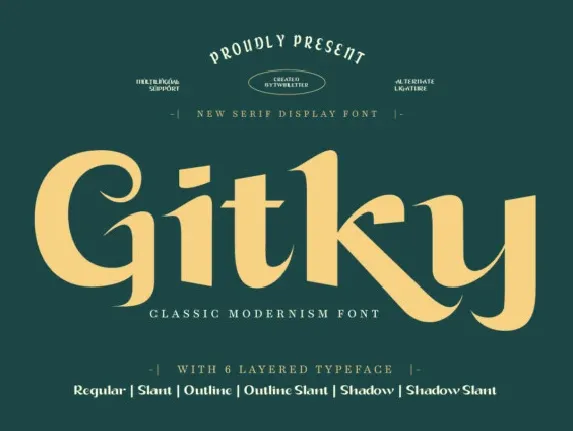 Gitky font