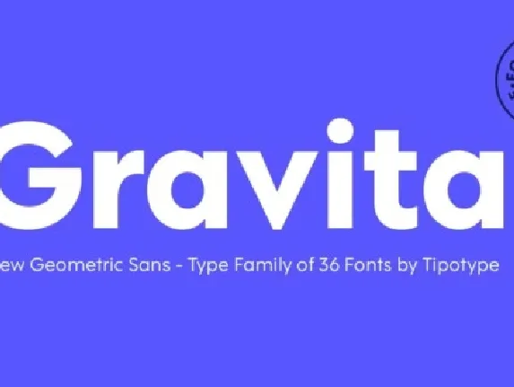 Gravita Family font