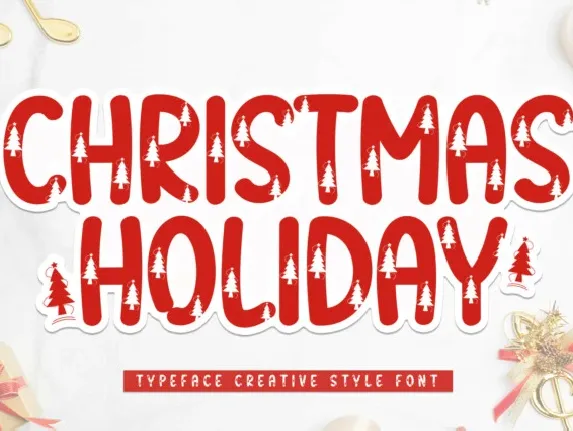 Christmas Holiday Display Typeface font