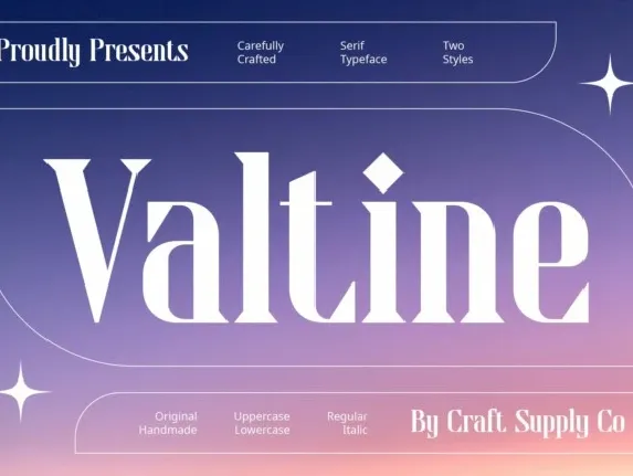 Valtine font