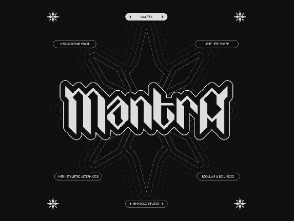 MANTRA Regular font