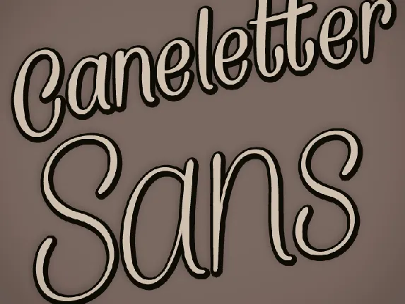 Caneletter Sans font