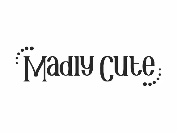 Madly Cute Demo font