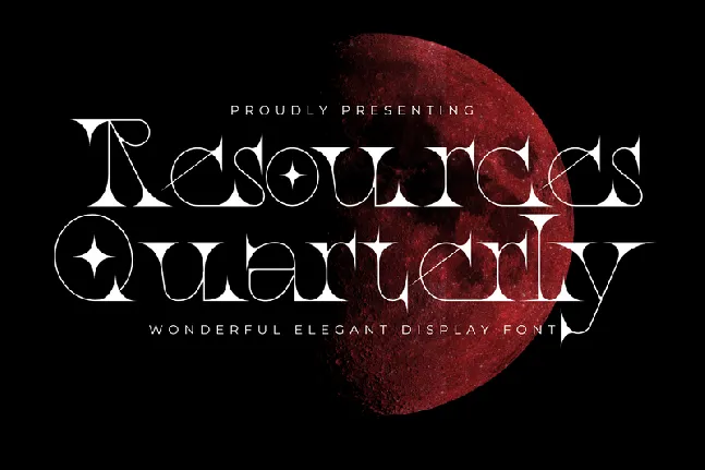 Resources Quarterly Demo font