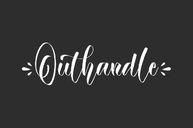 Outhandle Demo font