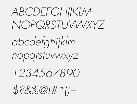 Futura Italic Free Alternatives font