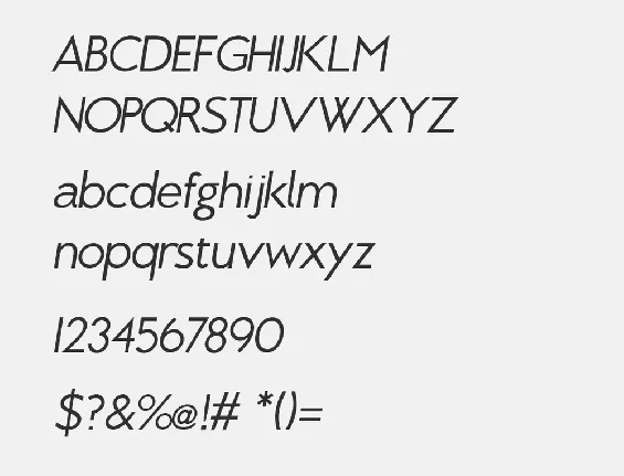 Futura Italic Free Alternatives font