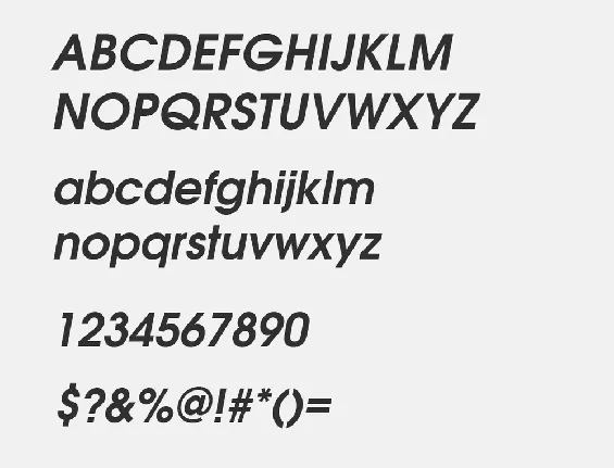 Futura Italic Free Alternatives font