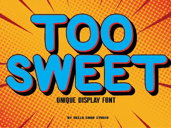 TOO SWEETS font