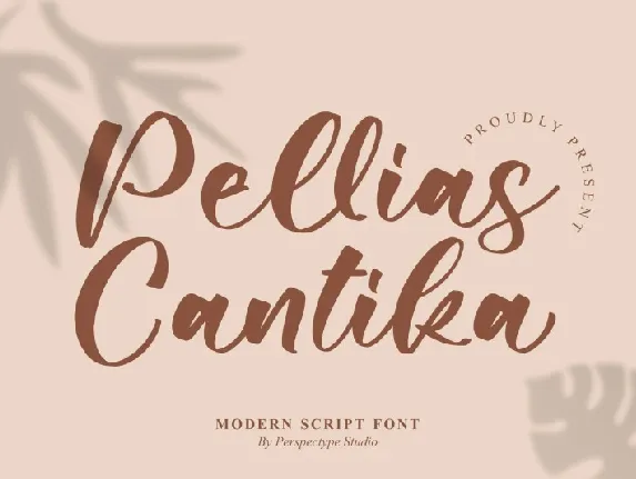 Pellias Cantika font