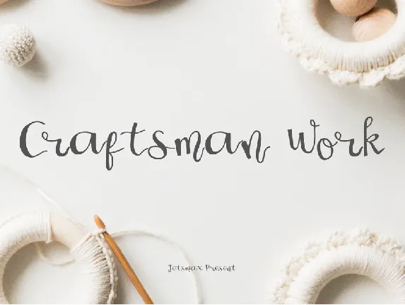 Craftsman Work Script font