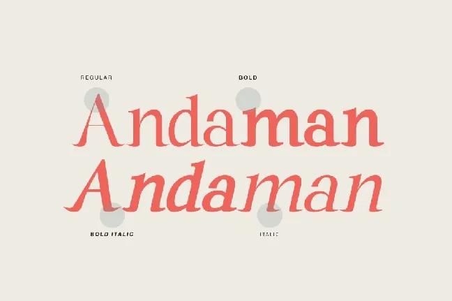 Andaman Demo font