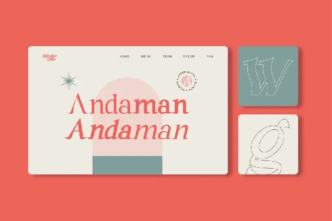 Andaman Demo font