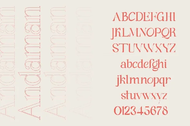 Andaman Demo font