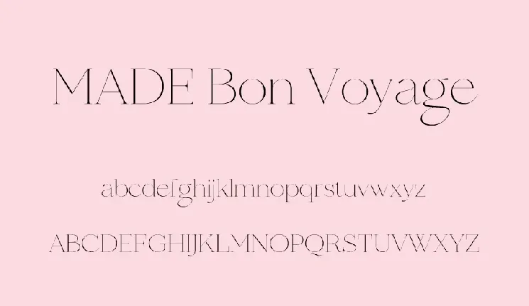 Bon Voyage font