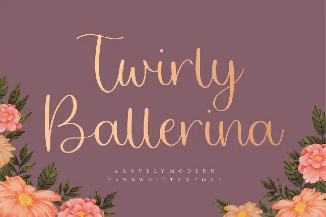 Twirly Ballerina font