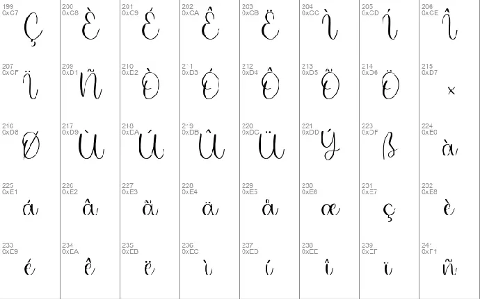 Twirly Ballerina font