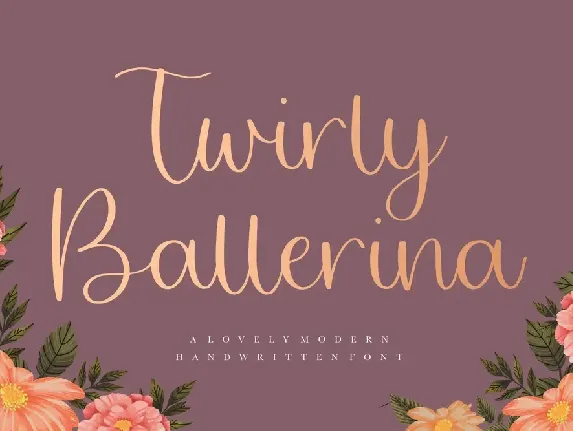 Twirly Ballerina font