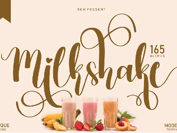 Milkshake font