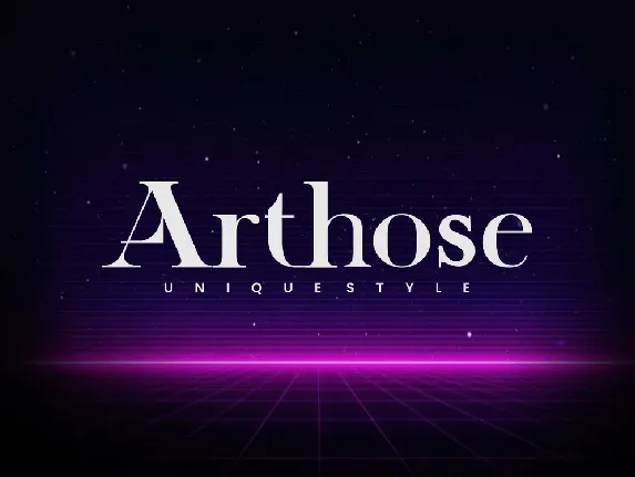 Arthose font