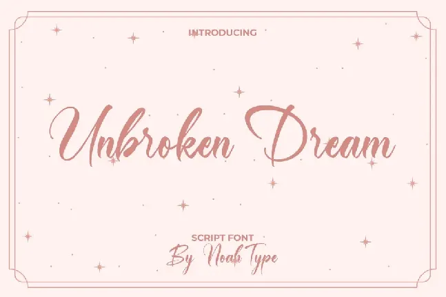 Unbroken Dream Demo font