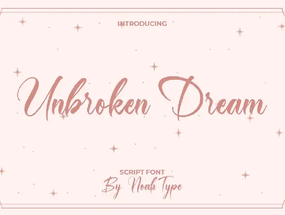 Unbroken Dream Demo font